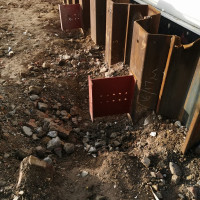 An image of some metal fence we fabricated